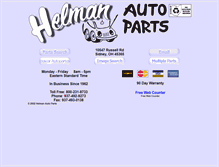 Tablet Screenshot of helmanautoparts.com